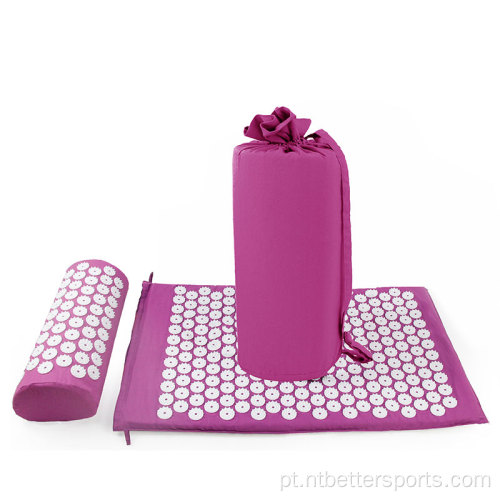 Spike Acupuncture Massage Yoga Mat Set com travesseiro